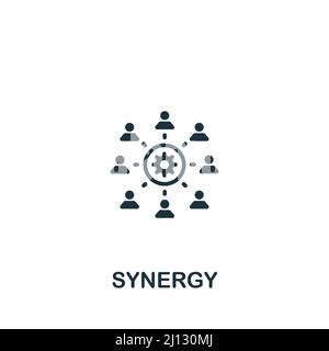 Synergy icon. Line simple icon for templates, web design and ...