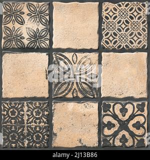 Floor tiles design with high resolution home decoration used ceramic wall and flooring tiles design Stock Photo