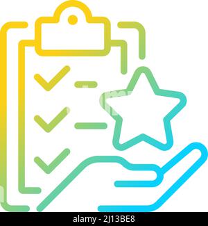 Task bonus gradient linear vector icon Stock Vector