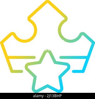 VIP bonus gradient linear vector icon Stock Vector