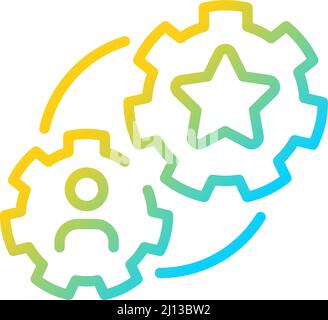 Referral bonus gradient linear vector icon Stock Vector