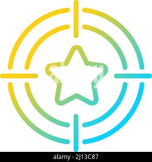 Bonus hunting gradient linear vector icon Stock Vector