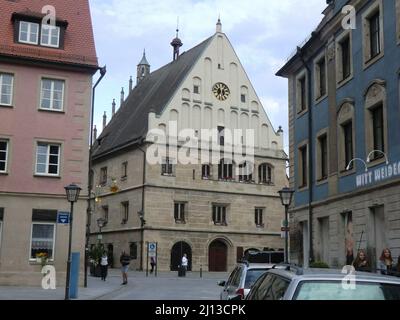 The old town of Weissenburg is one of the most impressive town centers and monument ensembles Stock Photo