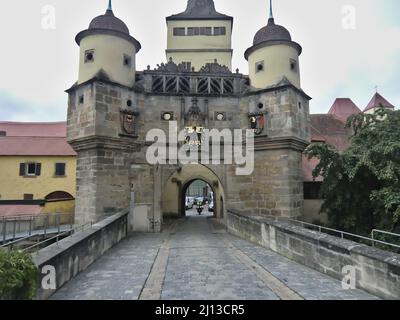 The old town of Weissenburg is one of the most impressive town centers and monument ensembles Stock Photo