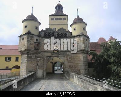 The old town of Weissenburg is one of the most impressive town centers and monument ensembles Stock Photo