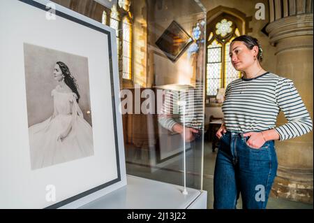 London, UK. 21st Mar, 2022. Portrait of The Duchess of Cambridge by Paolo Roversi, displayed at St James the Less, Pangbourne, as part of the National Portrait Gallery's Coming Home project Credit: Guy Bell/Alamy Live News Stock Photo