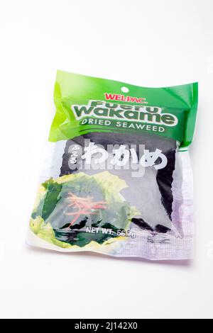 Wel Pac Fueru Wakame Dried Seaweed Stock Photo