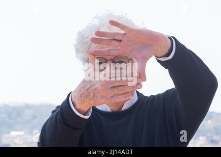Rome, Italy. 22nd Mar, 2022. French director Jean-Jacques Annaud attends the photocall of film 'Notre-Dame in fiamme' at Hotel de la Ville in Rome (Photo by Matteo Nardone/Pacific Press) Credit: Pacific Press Media Production Corp./Alamy Live News Stock Photo