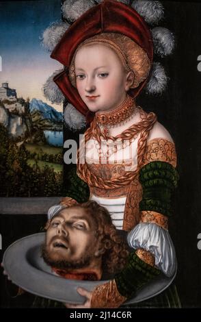 Lucas Cranach The Elder - Salome with the Head of Saint John the Baptist (1530) Stock Photo