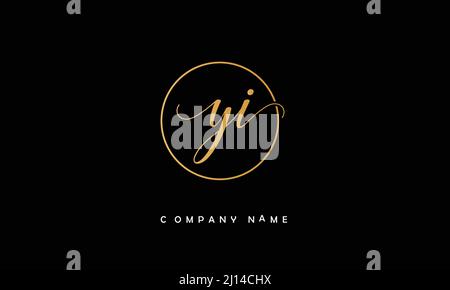 YI or iy alphabets initial letters monogram Stock Vector