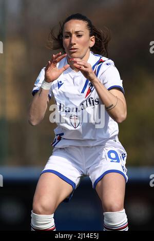 Milan, Italy. 20th Mar, 2022. Caterina Bargi (UC Sampdoria) during Inter - FC Internazionale vs UC Sampdoria, Italian football Serie A Women match in Milan, Italy, March 20 2022 Credit: Independent Photo Agency/Alamy Live News Stock Photo