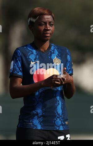 Milan, Italy. 20th Mar, 2022. Ajara Nchout (FC Internazionale) during Inter - FC Internazionale vs UC Sampdoria, Italian football Serie A Women match in Milan, Italy, March 20 2022 Credit: Independent Photo Agency/Alamy Live News Stock Photo