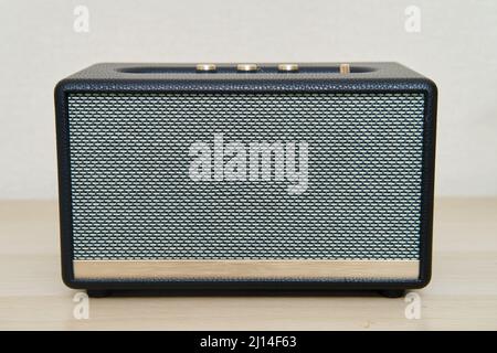 Acoustic music speaker in retro style 