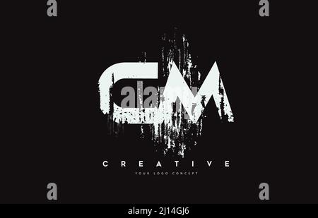 Cm Cursive Vector CM Letter Design with Brush Stroke and Modern 3D Look Vector ...