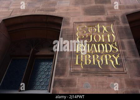 The Victorian Gothic John Rylands University Library on Deansgate in ...