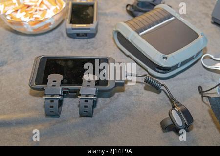 Ring Barcode Scanner Wearable Handheld Portable Computer Reader Smart Printer Stock Photo