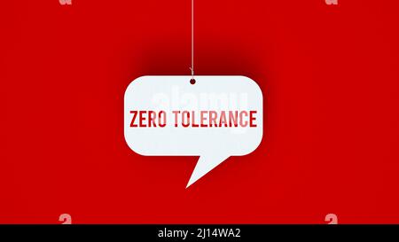 zero tolerance Stock Photo