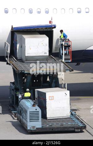 Air cargo unit load devices, containers Stock Photo - Alamy