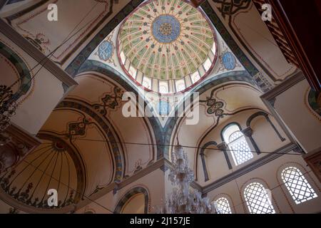 Zeyrek Mosque. Dome of Molla Zeyrek Mosque or former Pantokrator church in Istanbul. Istanbul Turkey - 10.15.2021 Stock Photo