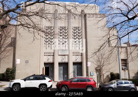 the Hebrew Tabernacle of Washington Heights, a Reform Jewish congregation or synagogue in Northern Manhattan, New York, founded in 1905 Stock Photo