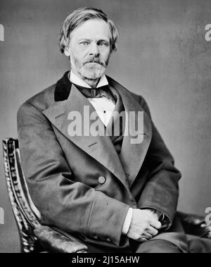 John Sherman between 1865 and 1880 - John Sherman (May 10, 1823 – October 22, 1900) was a politician from the U.S. state of Ohio during the American Civil War and into the late nineteenth century Stock Photo