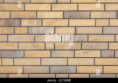 old orange clincker wall from the sixties Stock Photo