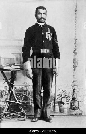 Brent Woods (1855-1906), African American Buffalo Soldier in U.S. Army and recipient of Medal of Honor for his actions in 1881 Battle at Gavilan Canyon, W.E.B. Du Bois Collection Stock Photo
