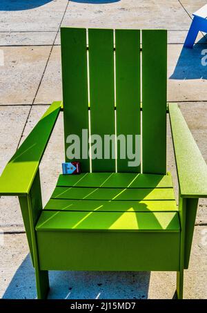 Marlboro pack on the chair Stock Photo