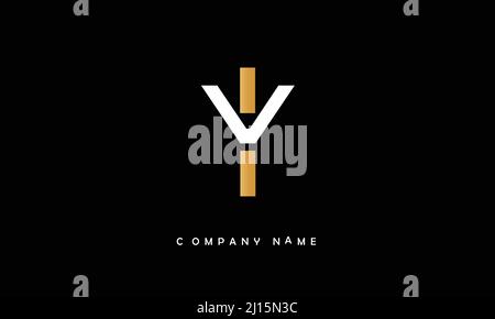 YI or iy alphabets initial letters monogram Stock Vector