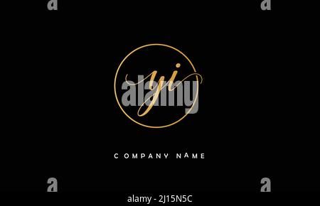 YI or iy alphabets initial letters monogram Stock Vector