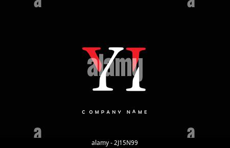 YI or iy alphabets initial letters monogram Stock Vector