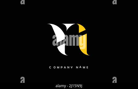 YI or iy alphabets initial letters monogram Stock Vector