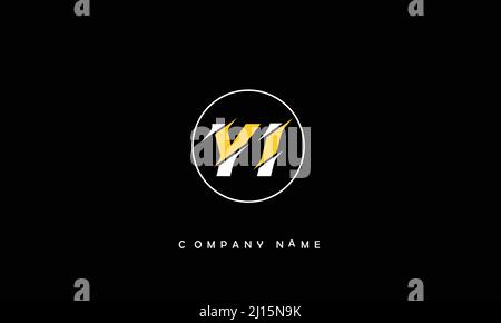 YI or iy alphabets initial letters monogram Stock Vector