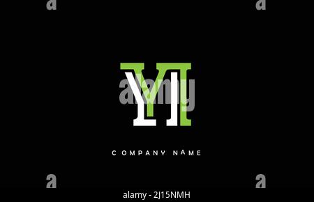 YI or iy alphabets letters logo monogram Stock Vector