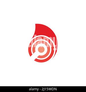 matches lighter gradient flame geometric symbol logo vector Stock Vector