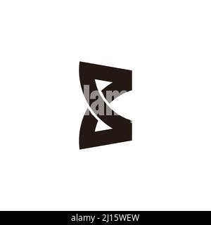 letter c infinity geometric line logo vector Stock Vector