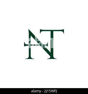 letter at simple linked font symbol logo vector Stock Vector