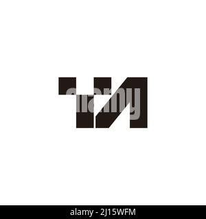 letter ta dots geometric design logo vector Stock Vector