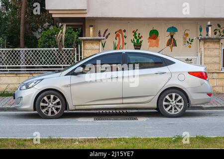 Side; Turkey – March 03 2022: white Fiat Fiorino is parking on the street  on a summer day against the backdrop of a shop Stock Photo - Alamy
