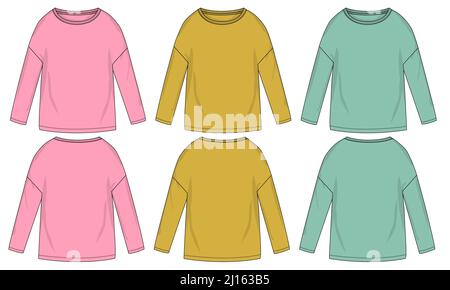 Blank Rose Pink Tshirt Vector For Template Stock Illustration