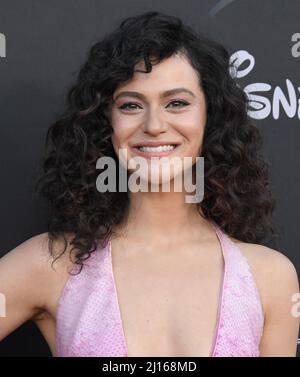 Los Angeles, USA. 22nd Mar, 2022. May Calamawy arrives at Marvel Studios' MOON KNIGHT Premiere held at the El Capitan Theater in Hollywood, CA on Tuesday, ?March 22, 2022. (Photo By Sthanlee B. Mirador/Sipa USA) Credit: Sipa USA/Alamy Live News Stock Photo