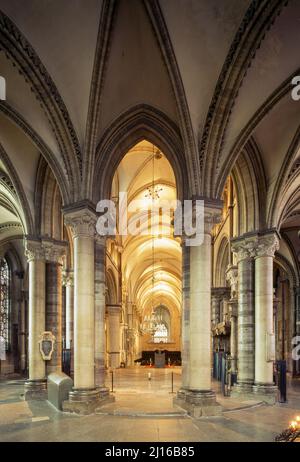 Canterbury, Kathedrale, Blick aus der Corona auf Chorumgang und Trinitätskapelle, Trinity chapel Stock Photo