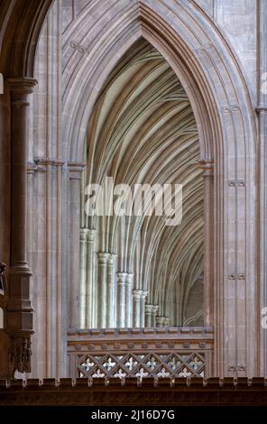 Canterbury, Cathedral, Blick von Osten in das nördliche Seitenschiff , St., Sankt, Saint Stock Photo