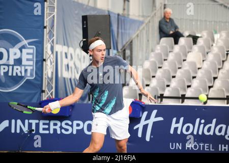 Simon Beaupain during the Play In Challenger 2022, ATP Challenger Tour ...