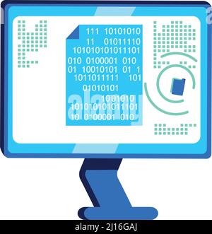 Source code document flat color vector icons with shadows in round ...