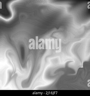 Abstract monochrome background with black, gray, white stains. Metallic texture, square fantastic template for technology design Stock Photo