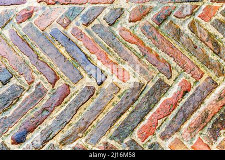 Bricks in pattern on a street Stock Photo