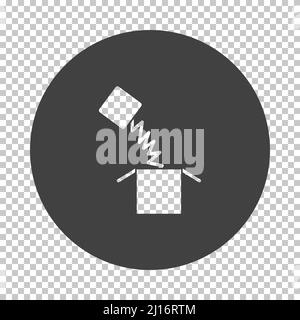 April Fool's Day Icon. Black Stencil Design. Vector Illustration. Stock Vector