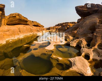 Thailand grand canyon (sam phan bok) at Ubon Ratchathani, Thailand Stock Photo