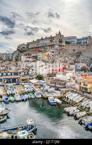 Marseille landmarks, HDR Image Stock Photo